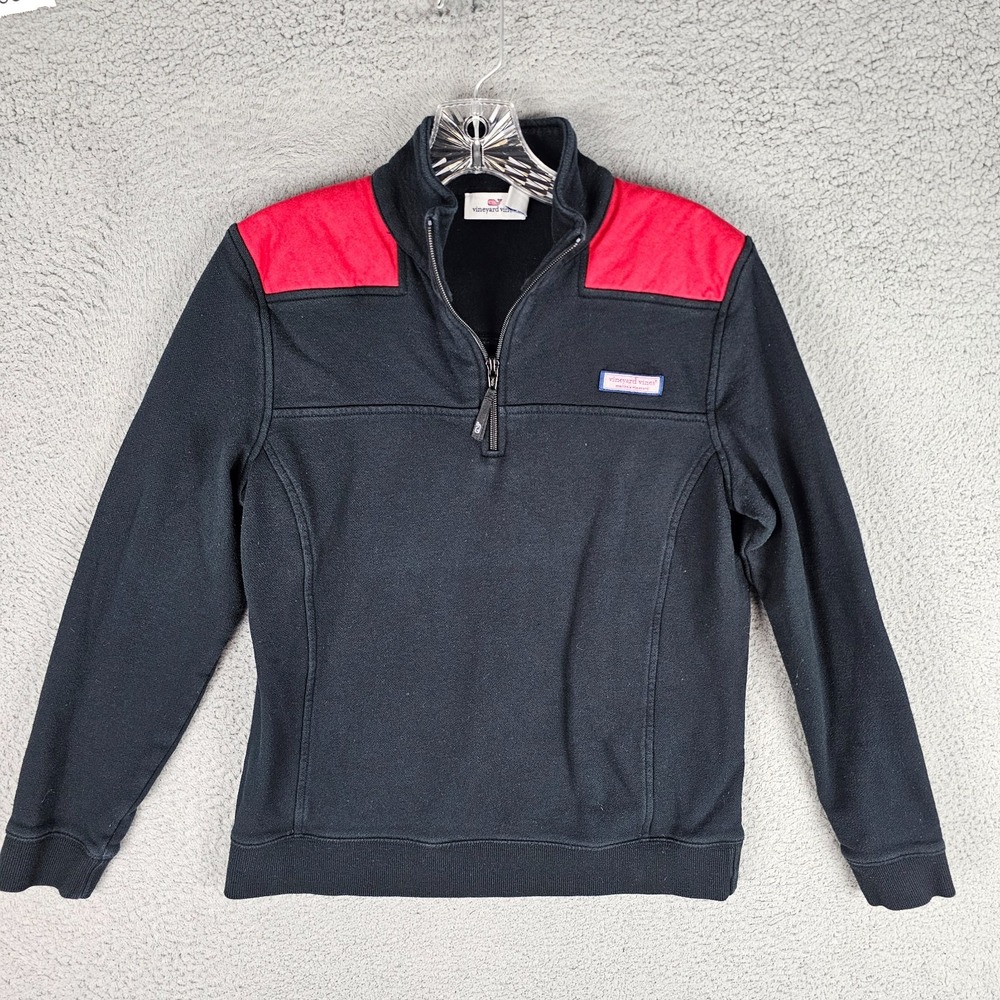 Vineyard Vines Sweatshirt Womens Medium 1/4 Zip Mock Neck Quarter‎ Zip 6K0484